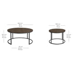 Bayside Furnishings 2-piece Nesting Table Set, 96.5 cm (38 in.)