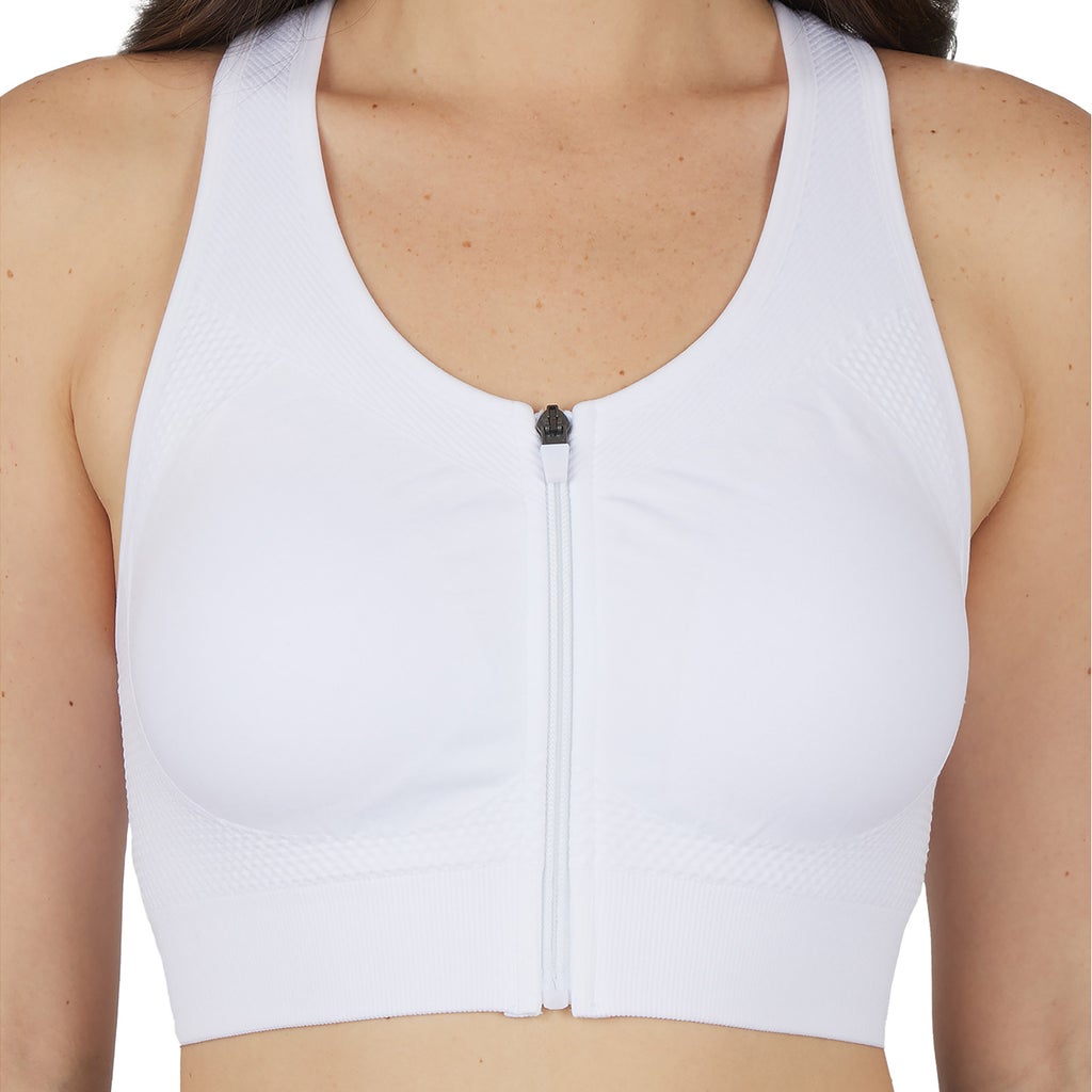 Reflex Women's Seamless Front Zip Sports Bra, 2-pack