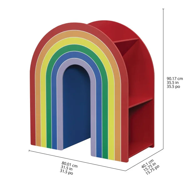 Delta Children Rainbow Bookcase
