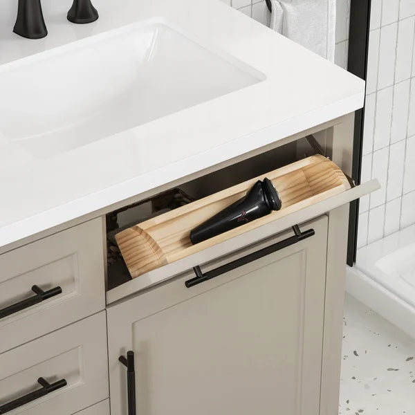 OVE Decors Renfrew Vanity with Quartz Top in Greige