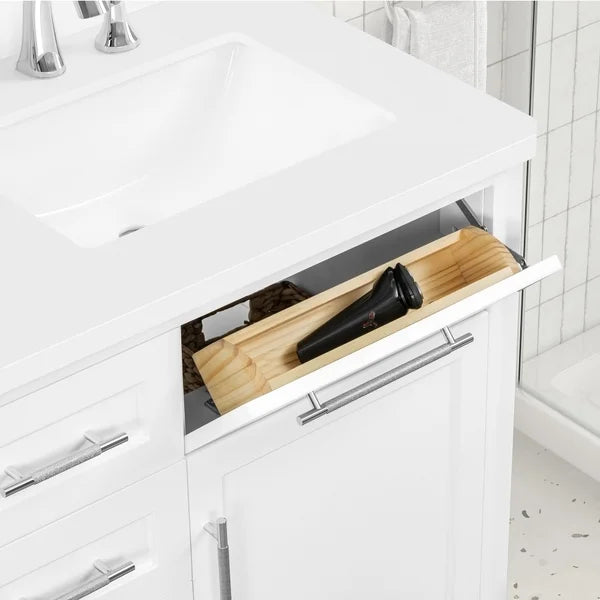 OVE Decors Renfrew Vanity with Quartz Top in White
