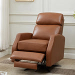 Top-grain Leather Swivel Pushback Recliner