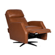 Top-grain Leather Swivel Pushback Recliner