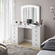Tresanti Heidi Makeup Table with Adjustable LED Lighted Mirror