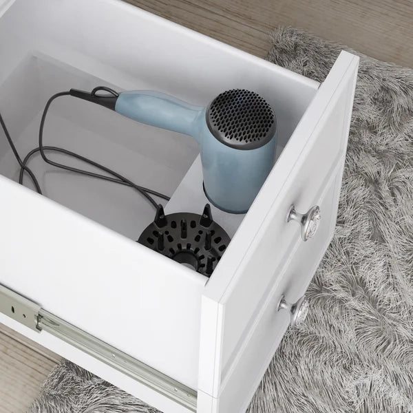 Tresanti Heidi Makeup Table with Adjustable LED Lighted Mirror