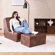 Lounge & Co. Lima Foam Lounge Chair with Ottoman