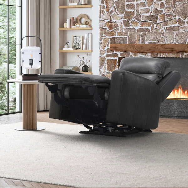 Simon Li – Wren Top-grain Leather Zero Gravity Power Recliner with Power Headrest