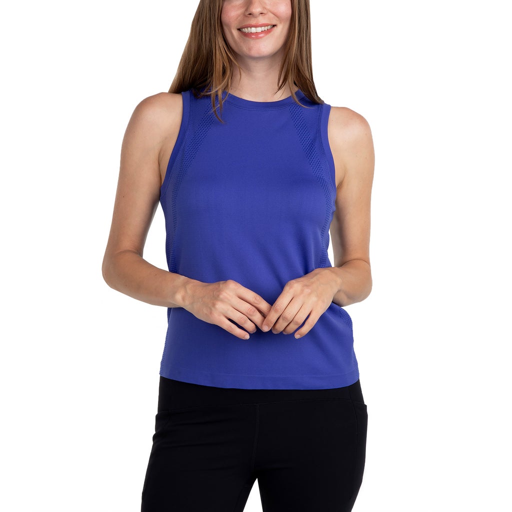 Spyder Women's Active Seamless Tank - Blue