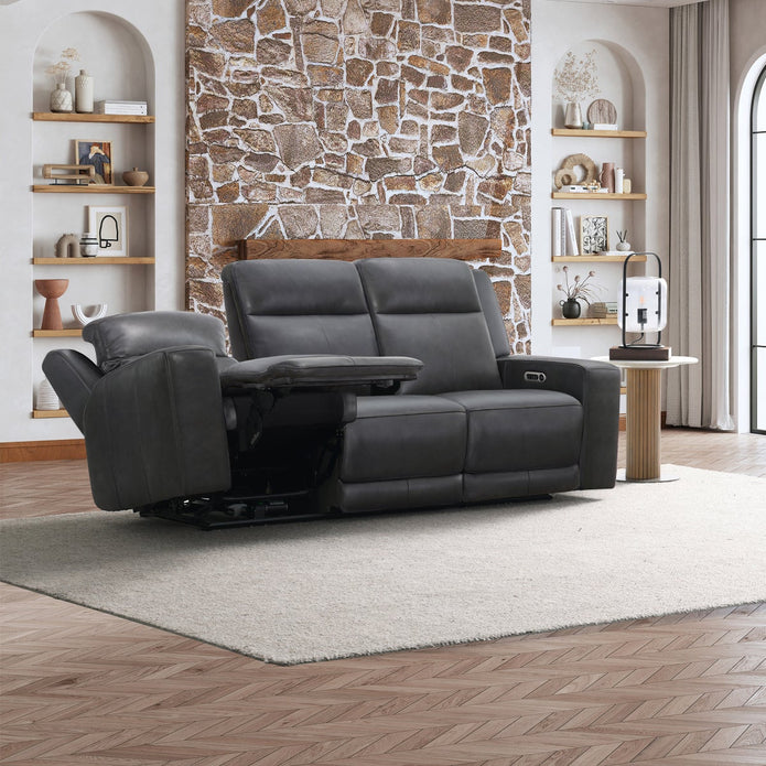 Simon Li Wren Top-grain Leather Power Reclining Sofa