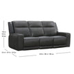 Simon Li Wren Top-grain Leather Power Reclining Sofa