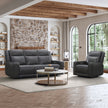 Simon Li Wren Top-grain Leather Power Reclining Sofa