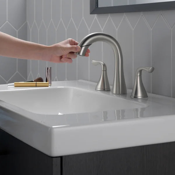 Delta Lampard Two Handle Pull-down Bathroom Faucet