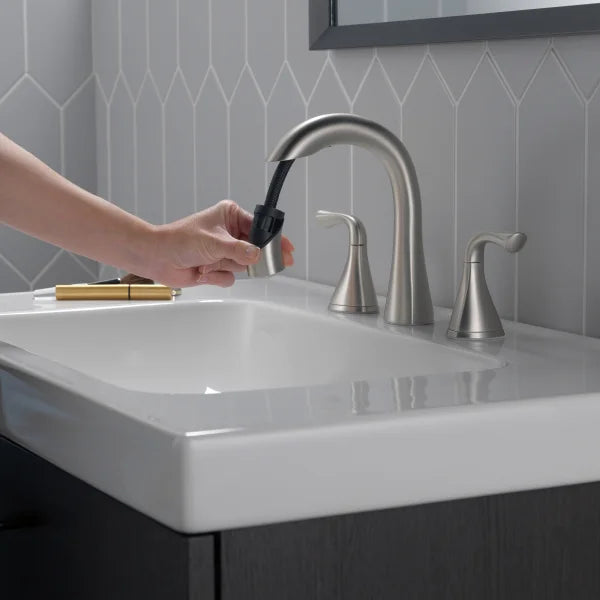 Delta Lampard Two Handle Pull-down Bathroom Faucet