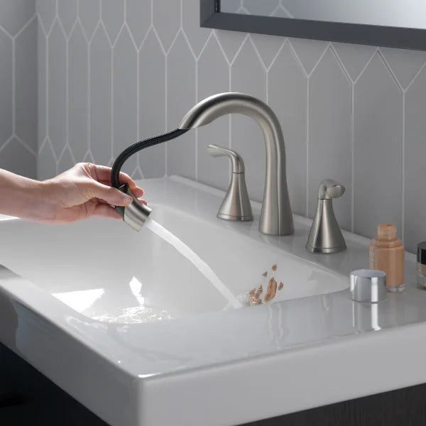 Delta Lampard Two Handle Pull-down Bathroom Faucet