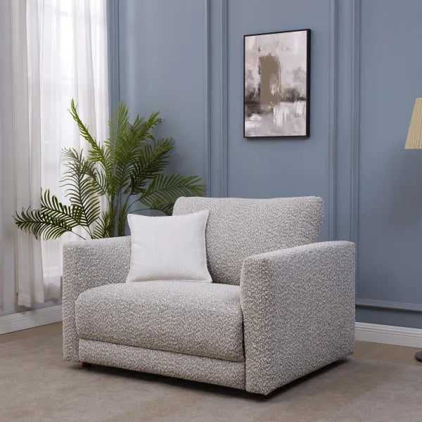 Grey Fabric Power Recliner