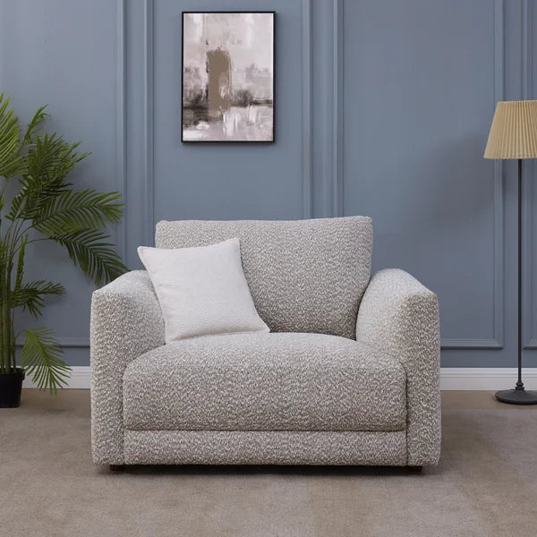 Grey Fabric Power Recliner