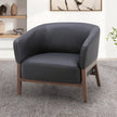 Aiden & Ivy Top-grain Leather Armchair