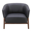 Aiden & Ivy Top-grain Leather Armchair