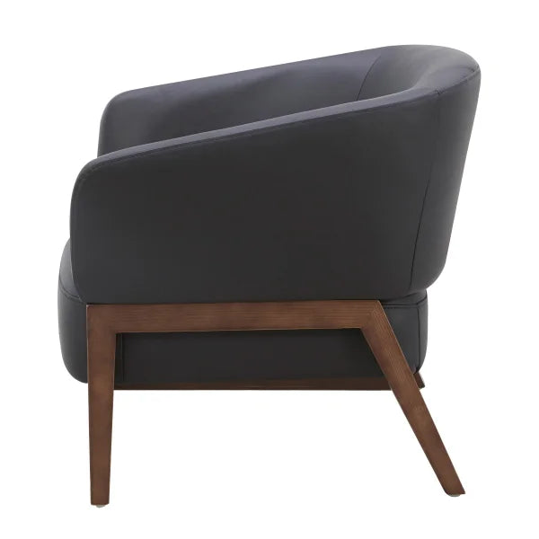 Aiden & Ivy Top-grain Leather Armchair