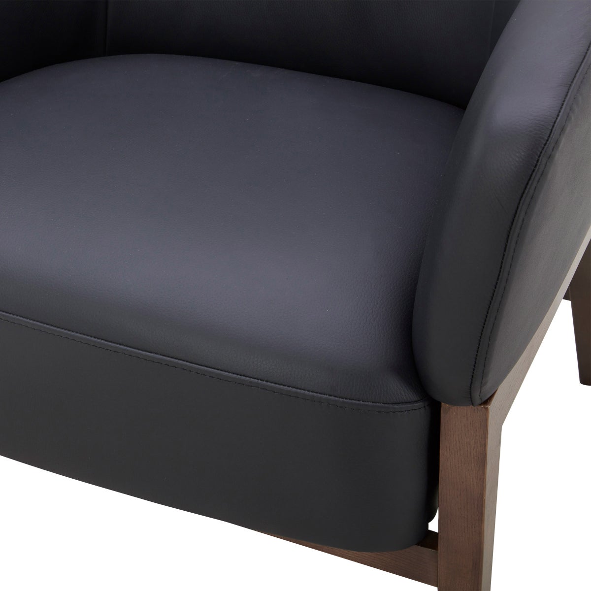 Aiden & Ivy Top-grain Leather Armchair