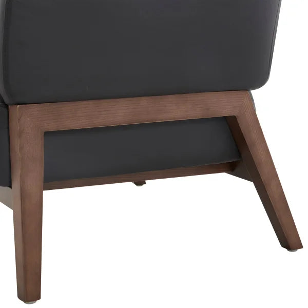 Aiden & Ivy Top-grain Leather Armchair