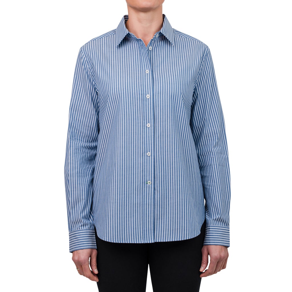 United Colors of Benetton Women’s Supima Cotton Stripe Woven Shirt
