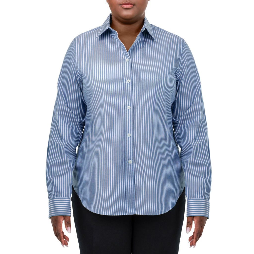 United Colors of Benetton Women’s Supima Cotton Stripe Woven Shirt