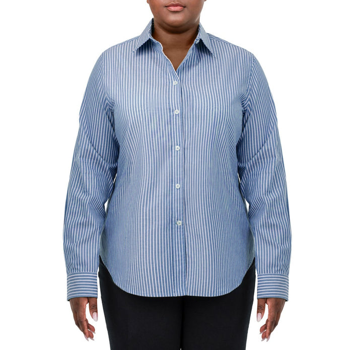 United Colors of Benetton Women’s Supima Cotton Stripe Woven Shirt