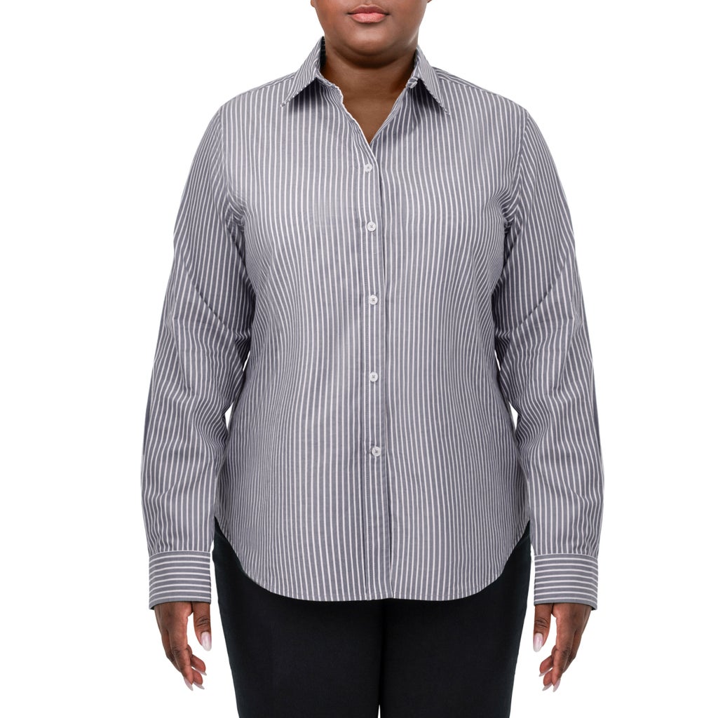 United Colors of Benetton Women’s Supima Cotton Stripe Woven Shirt