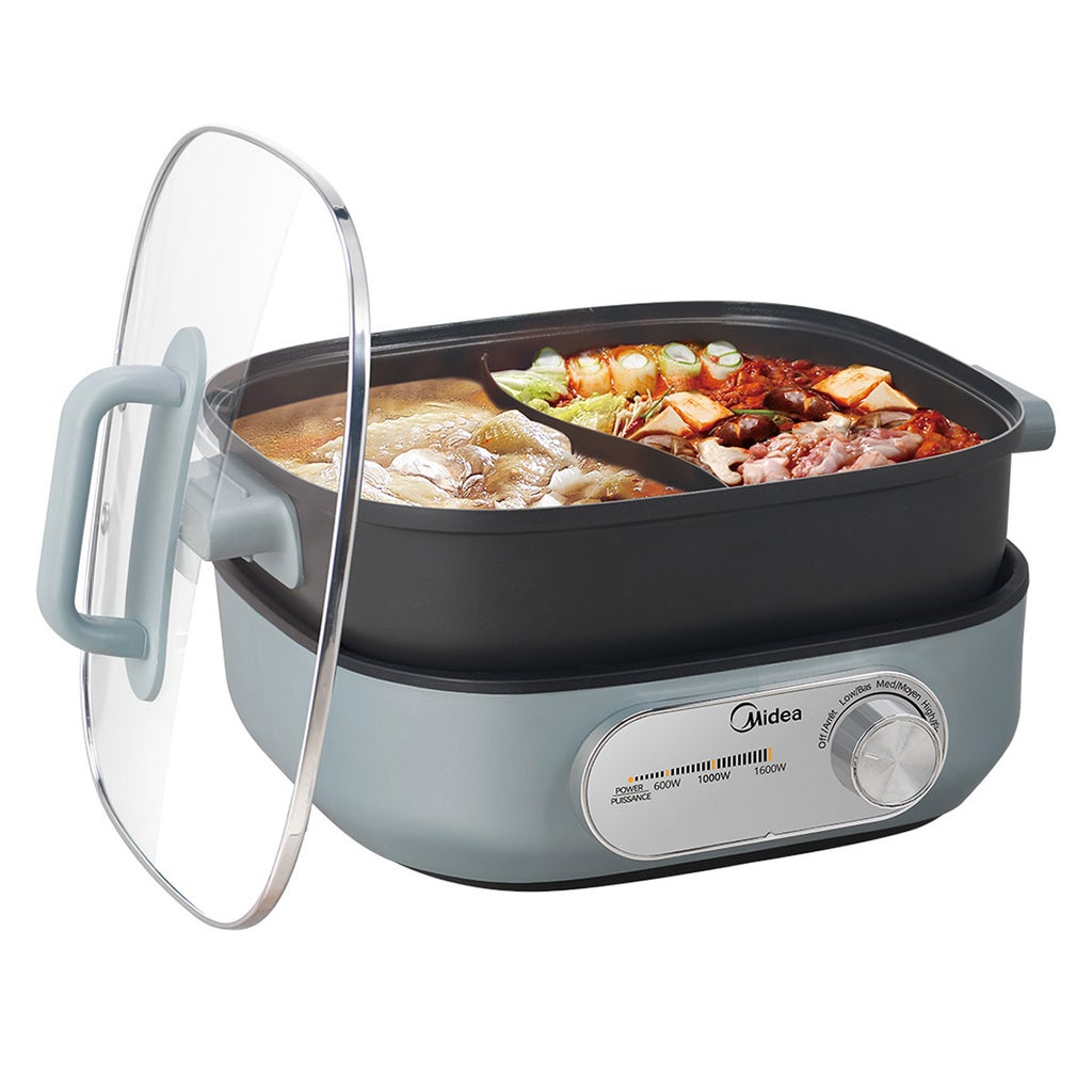Midea 5.96 L (6.3 qt.) Dual Zone Hot Pot