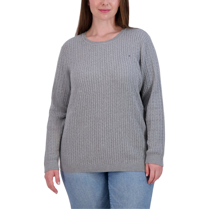 Tommy Hilfiger Women's Long Sleeve Cable Sweater