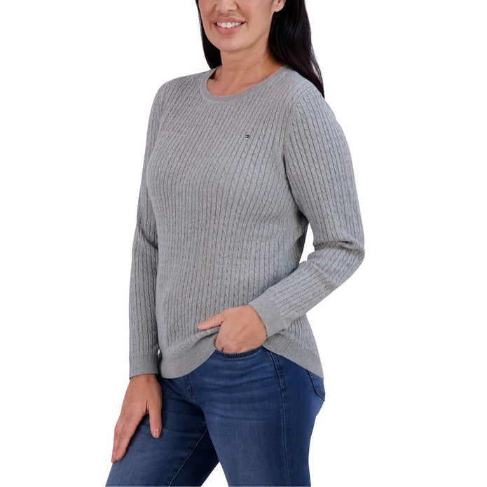 Tommy Hilfiger Women's Long Sleeve Cable Sweater
