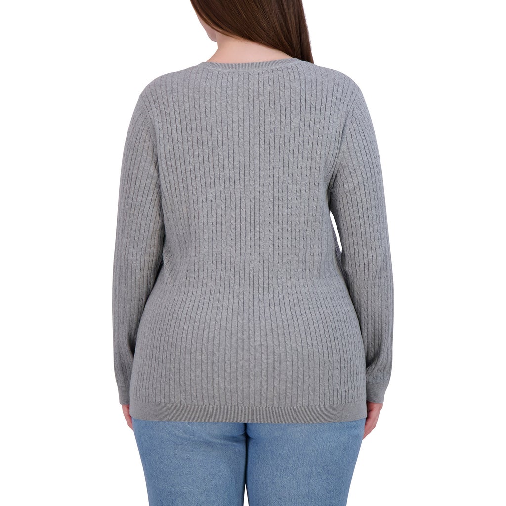 Tommy Hilfiger Women's Long Sleeve Cable Sweater