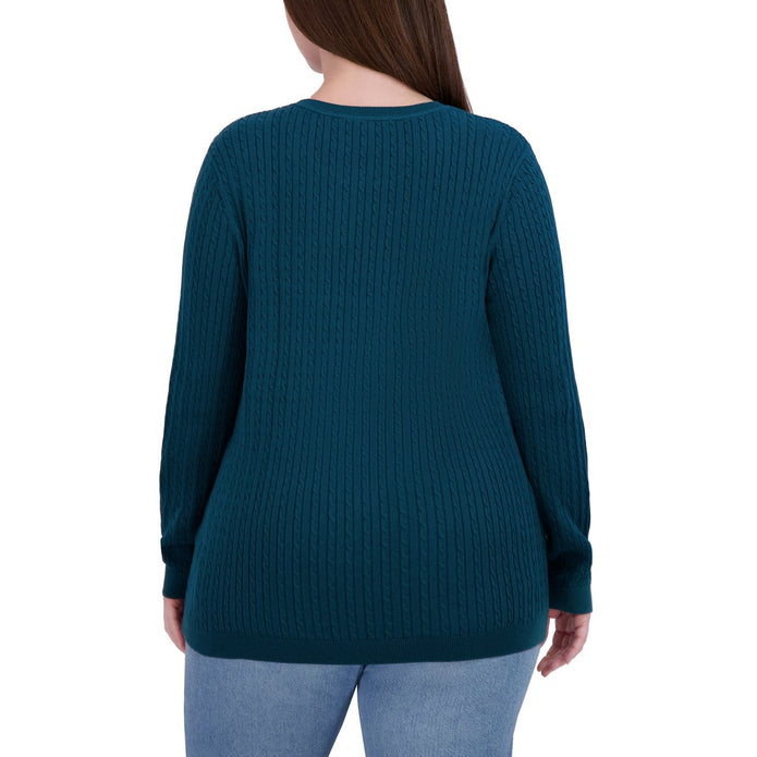 Tommy Hilfiger Women's Long Sleeve Cable Sweater