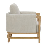 Thomasville Fabric Accent Chair with Wood Trim