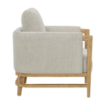 Thomasville Fabric Accent Chair with Wood Trim