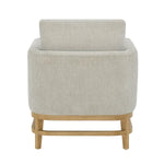Thomasville Fabric Accent Chair with Wood Trim