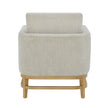 Thomasville Fabric Accent Chair with Wood Trim