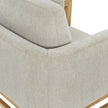 Thomasville Fabric Accent Chair with Wood Trim