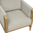 Thomasville Fabric Accent Chair with Wood Trim