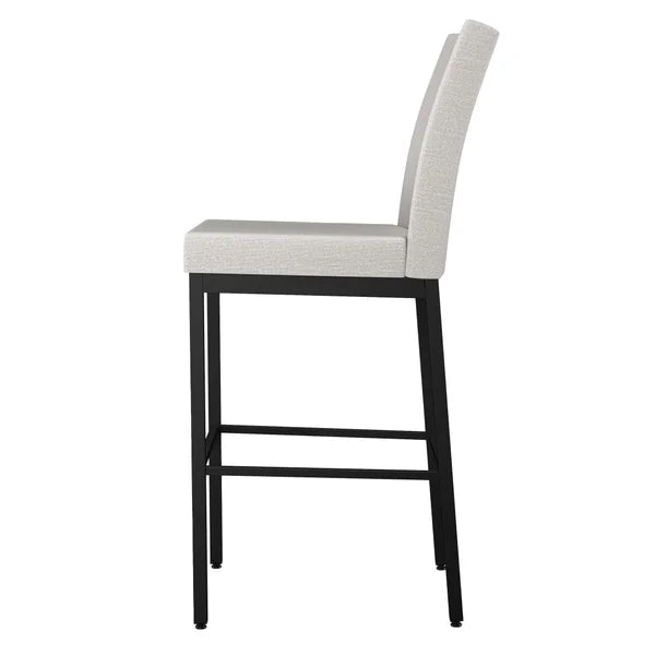Amisco Drift Black Frame Polyester Counterstool