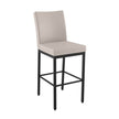 Amisco Drift Black Metal Frame Counter Stool