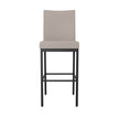Amisco Drift Black Metal Frame Counter Stool