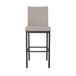Amisco Drift Black Metal Frame Counterstool