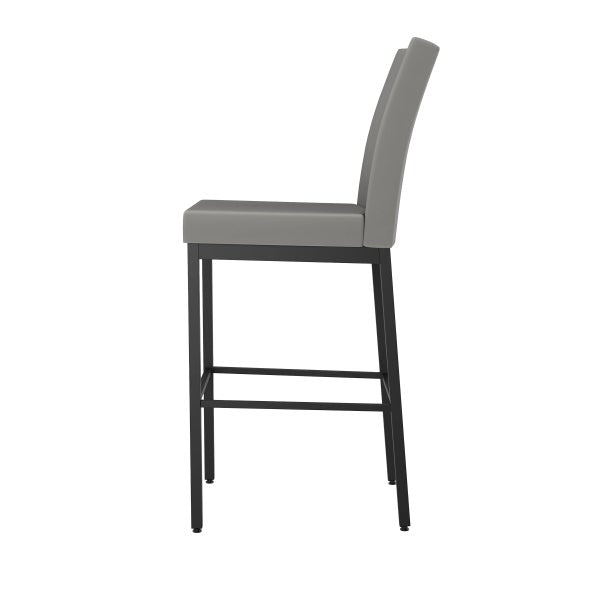 Amisco Drift Black Metal Frame Counter Stool