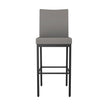 Amisco Drift Black Metal Frame Counter Stool