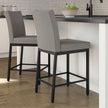 Amisco Drift Black Metal Frame Counter Stool