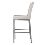 Amisco Drift Grey Frame Polyester Counterstool