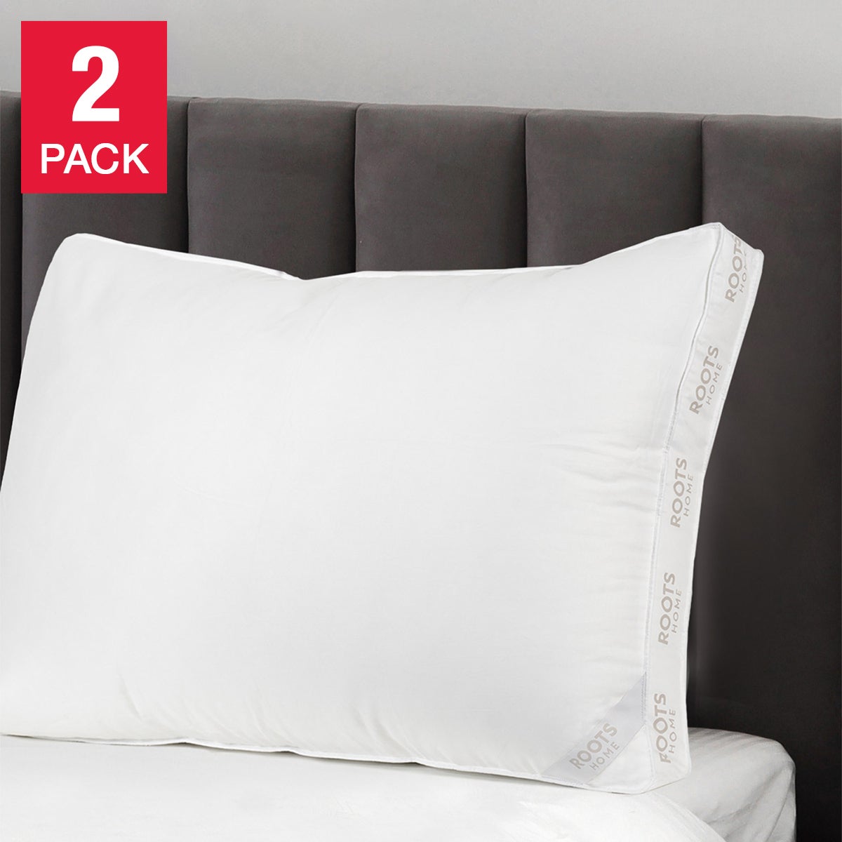 Roots Home Microgel Pillow, 2-pack