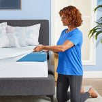 Novaform 3 in. Soothing Cool Plus Gel Memory Foam Mattress Topper